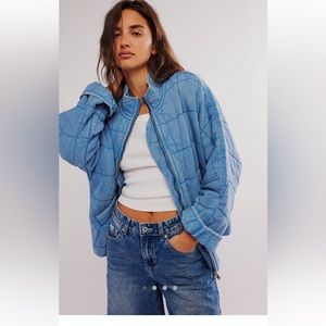Free People Dolman Quilted Knit Jacket
